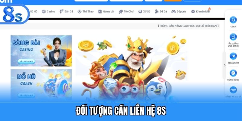 Đối tượng cần liên hệ 8S